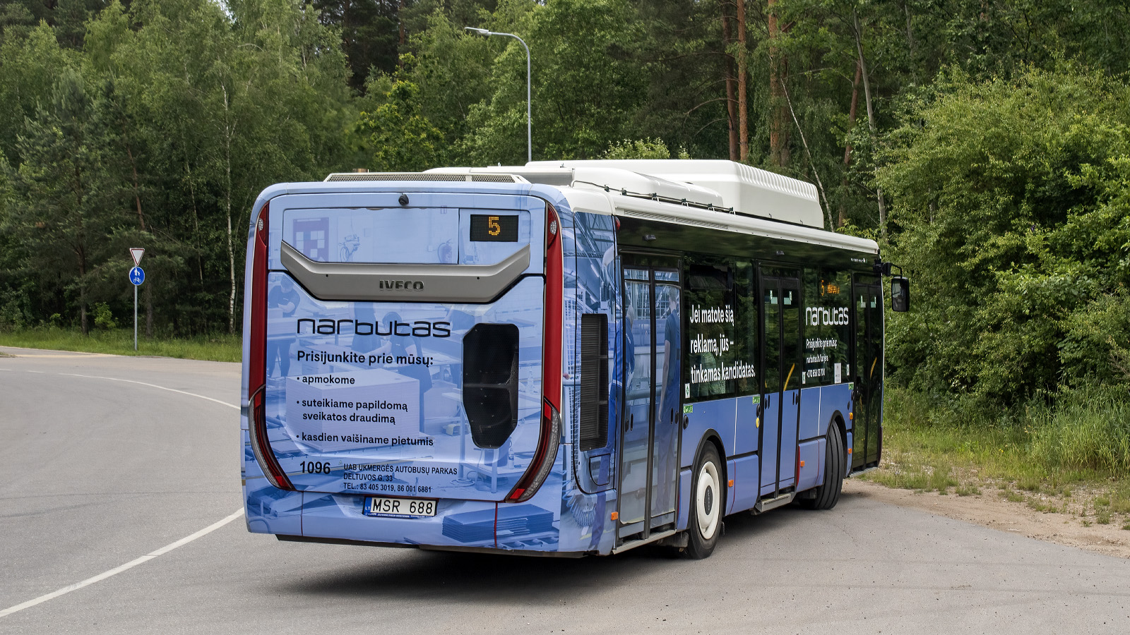 Литва, IVECO Urbanway 10M CNG № 1096