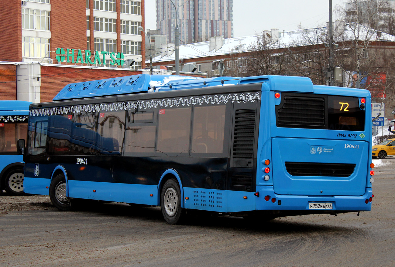 Москва, ЛиАЗ-5292.67 (CNG) № 190421