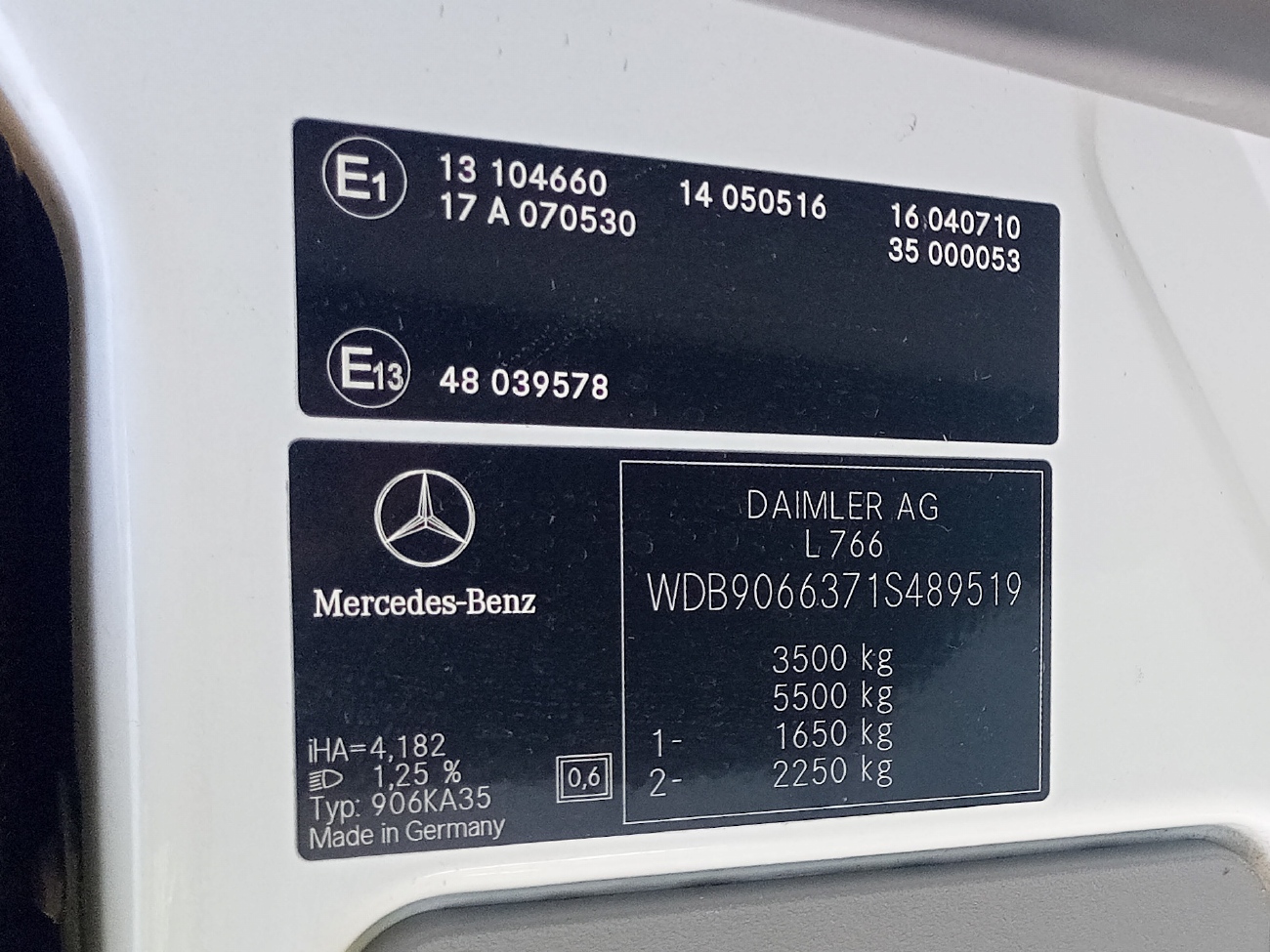 Кыргызстан, Mercedes-Benz Sprinter W906 315CDI № 01 370 ANB