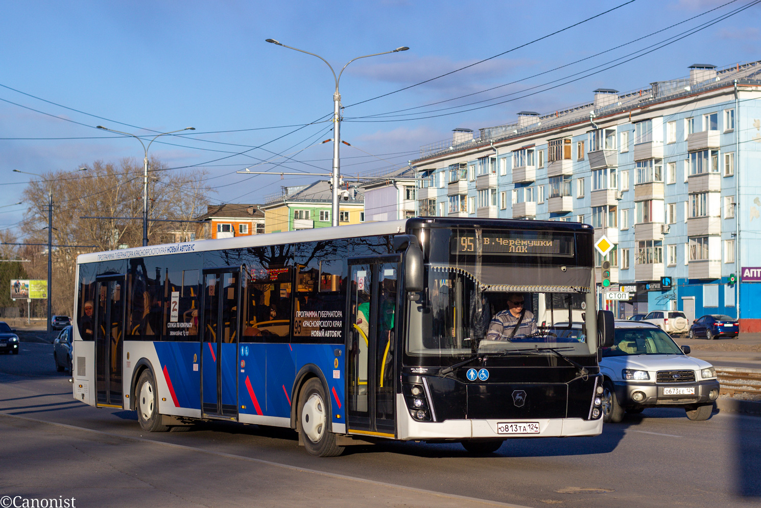 Красноярский край, ЛиАЗ-5292.65 № О 813 ТА 124