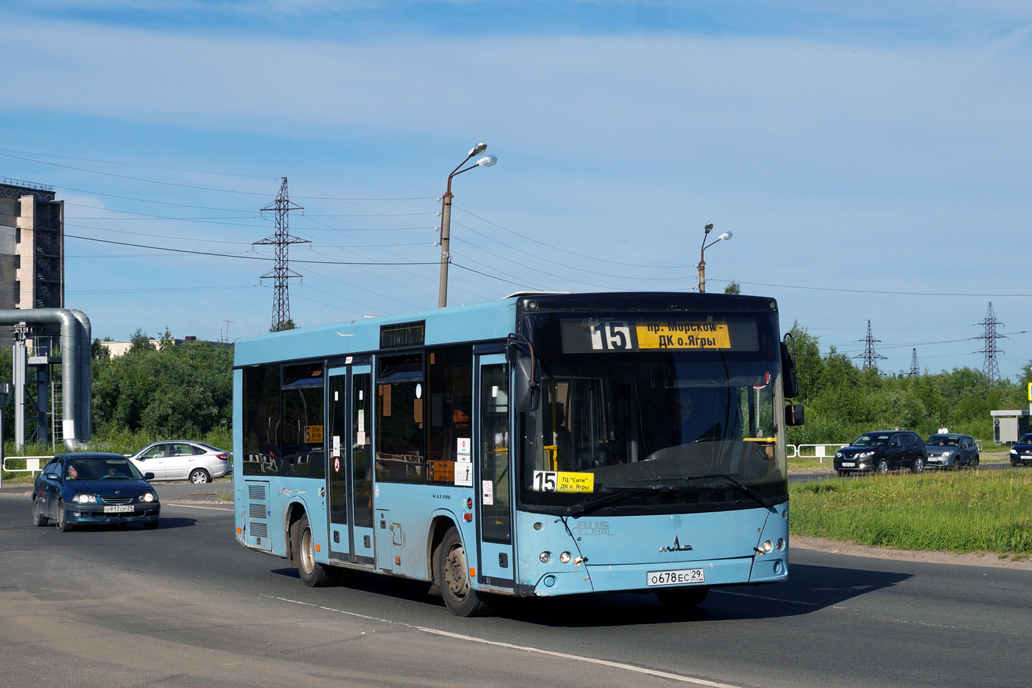 Архангельская область, МАЗ-206.085 № О 678 ЕС 29