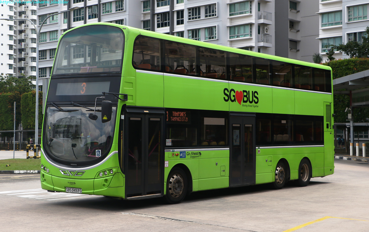 Сингапур, Wright Eclipse Gemini 2 № SBS3493S