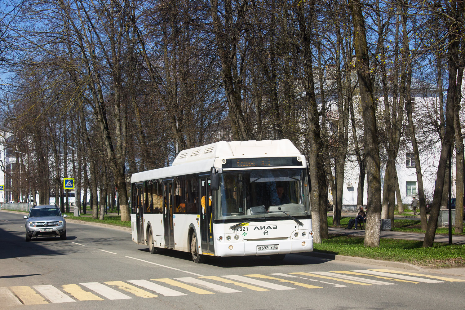 Новгородская область, ЛиАЗ-5292.67 (CNG) № 821