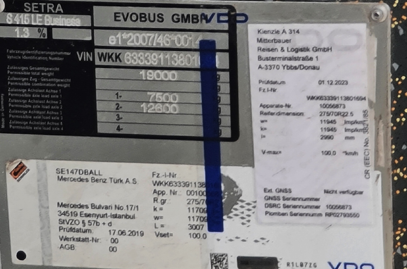 Австрия, Setra S415LE business № ME BUS 3