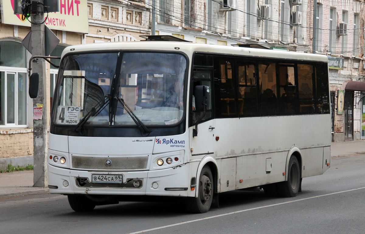 Tverės regionas, PAZ-320414-05 "Vektor" (1-2) Nr. В 424 СА 69