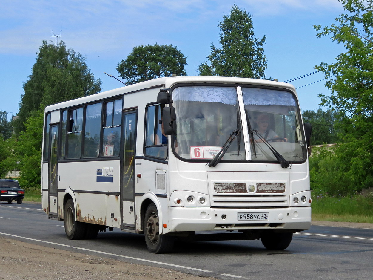 Кировская область, ПАЗ-320412-05 № В 958 УС 43