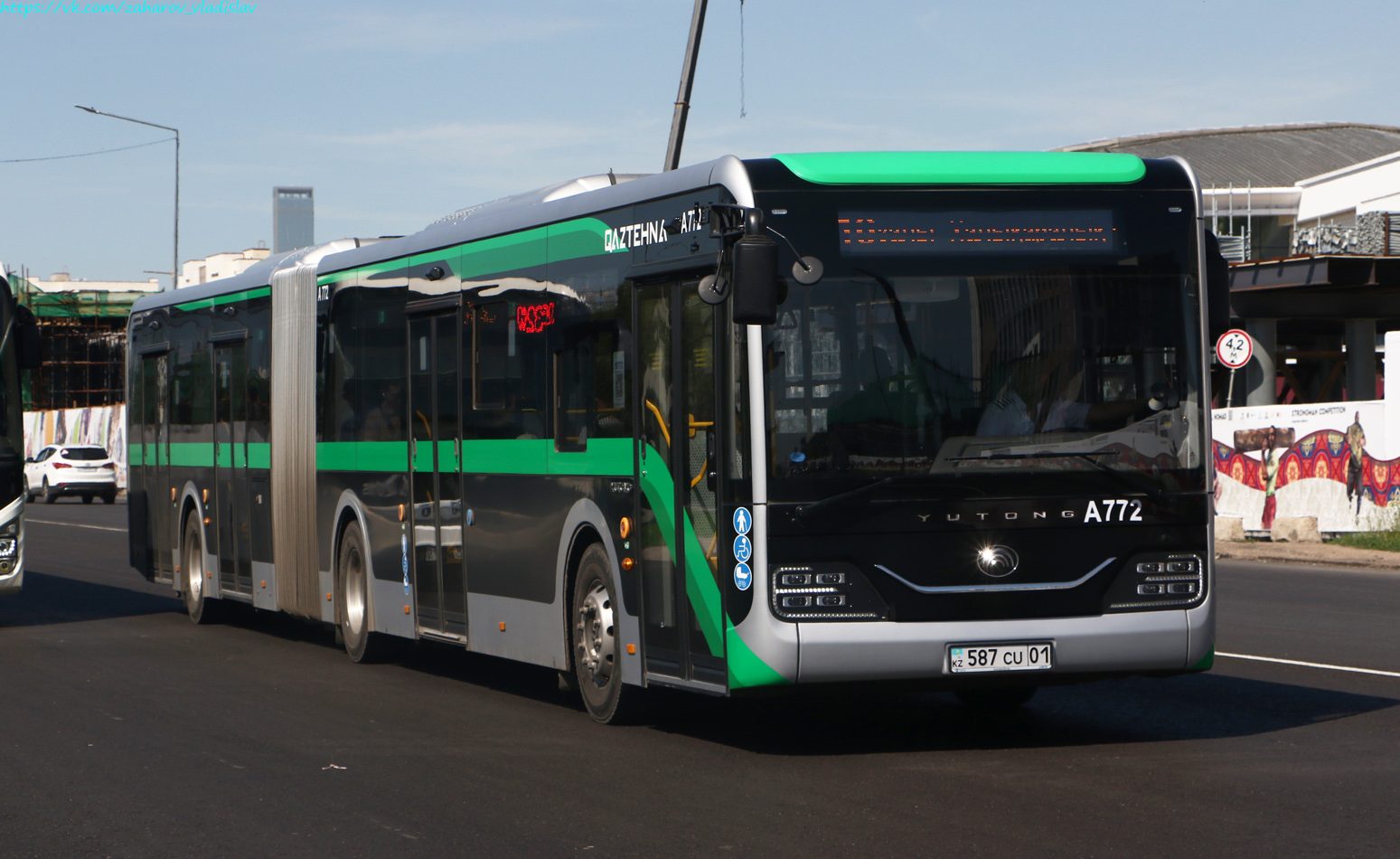 Астана, Yutong ZK6180HG (QazTehna) № A772 Астана, Yutong ZK6180HG (QazTehna) № A772