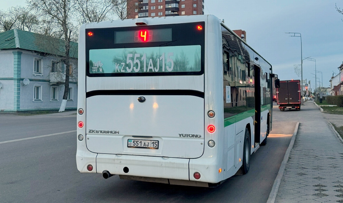 Северо-Казахстанская область, Yutong ZK6108HGH (QazTehna) № 551 AJ 15