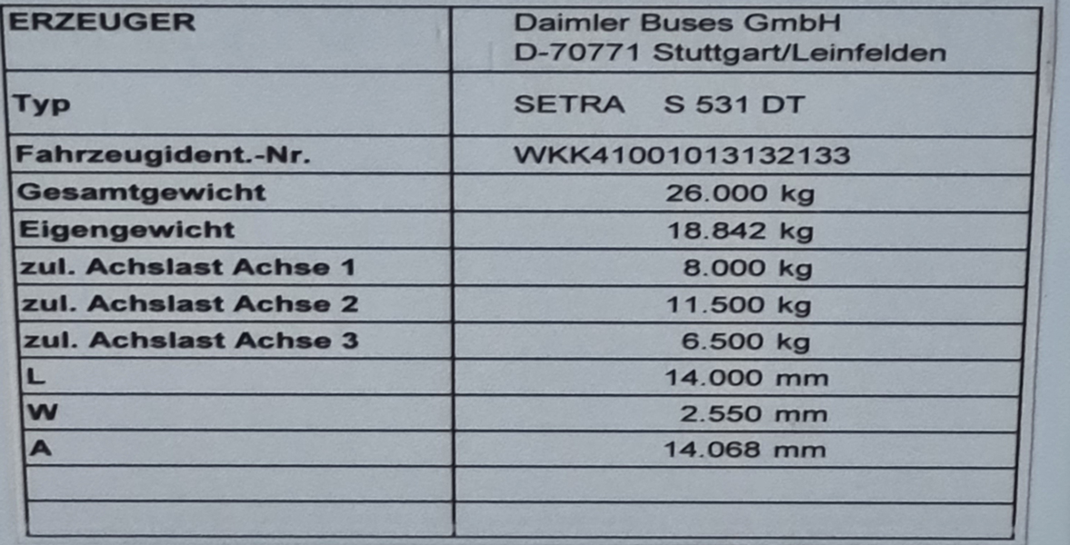 Австрия, Setra S531DT facelift № 8042
