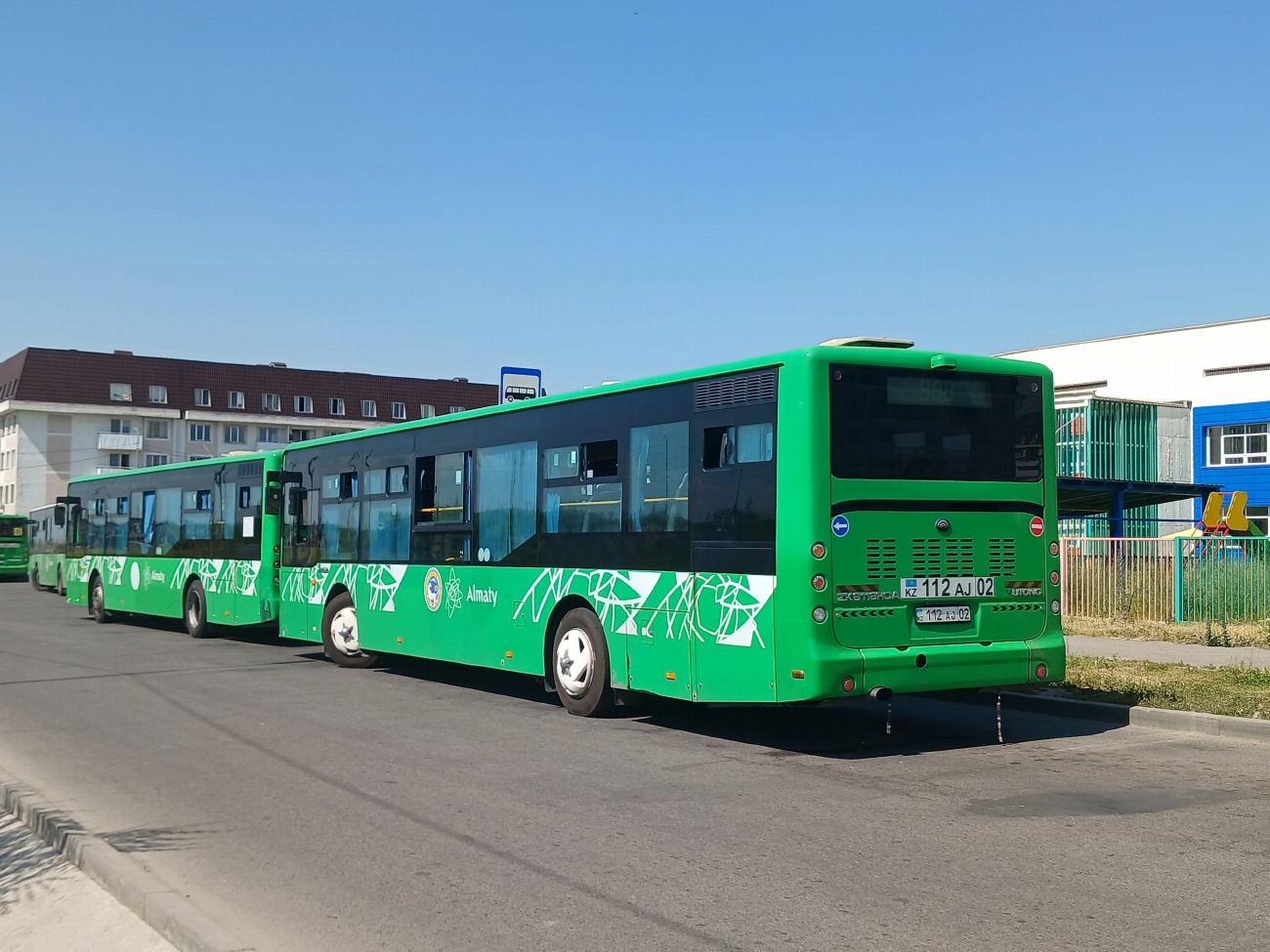 Алматы, Yutong ZK6118HGA (СарыаркаАвтоПром) № 112 AJ 02