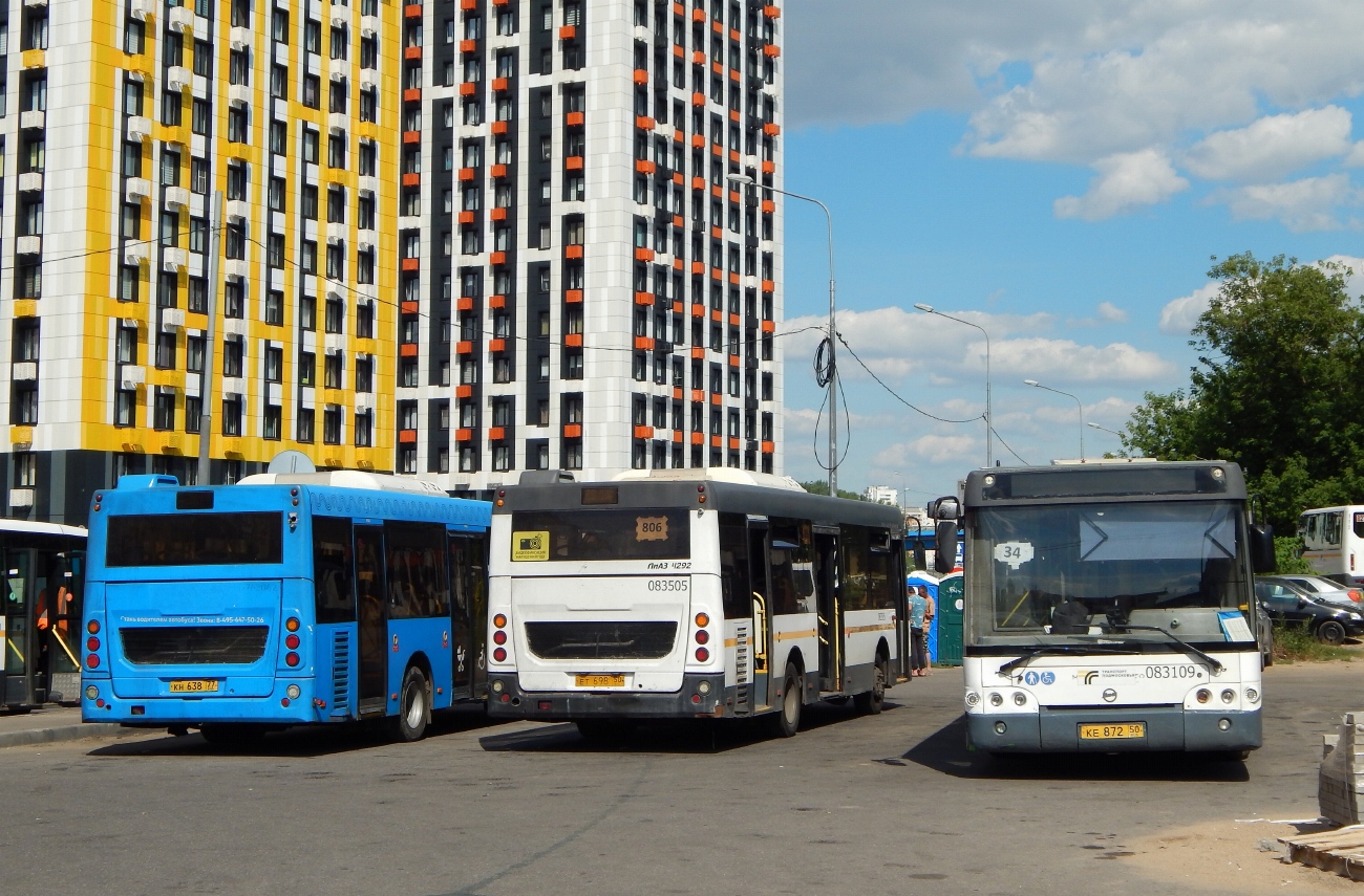 Московская область, ЛиАЗ-5292.60 № 083109; Московская область, ЛиАЗ-4292.60 (1-2-1) № 083505