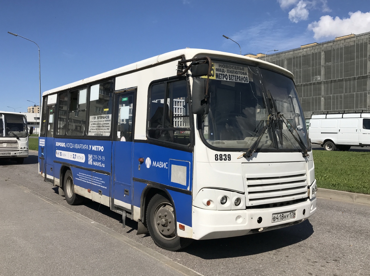 Санкт-Петербург, ПАЗ-320402-05 № 8839