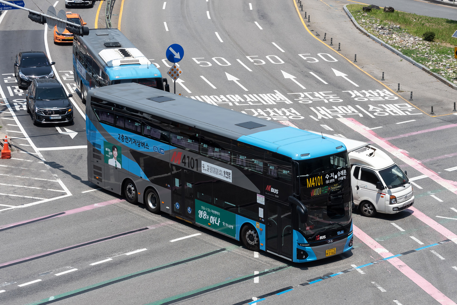 Южная Корея, Hyundai ELEC City Double Decker № 경기 77 바 1162