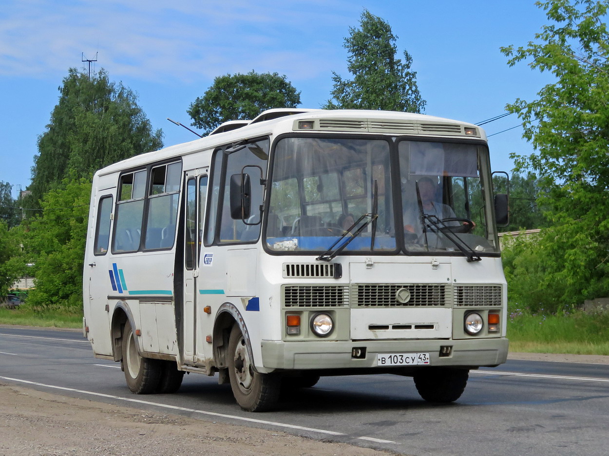 Кировская область, ПАЗ-32053 № В 103 СУ 43