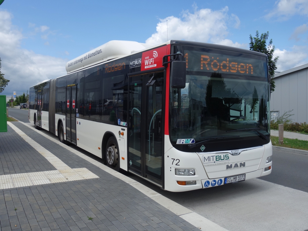 Гессен, MAN A23 Lion's City G NG313 CNG № 72