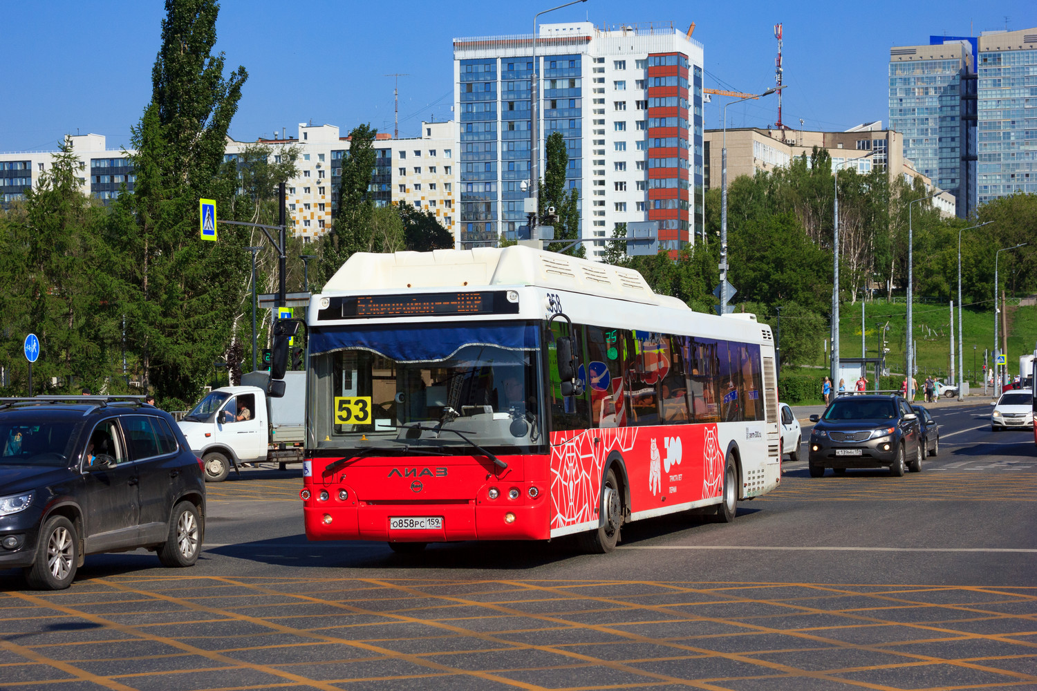 Perm region, LiAZ-5292.67 (CNG) # О 858 РС 159