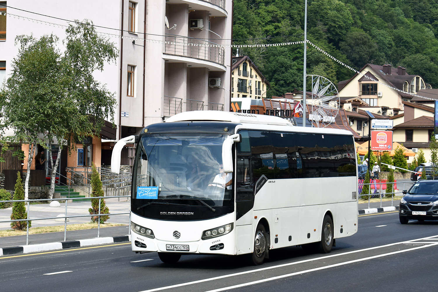 Краснодарский край, Golden Dragon XML6957JR № Н 734 СС 123