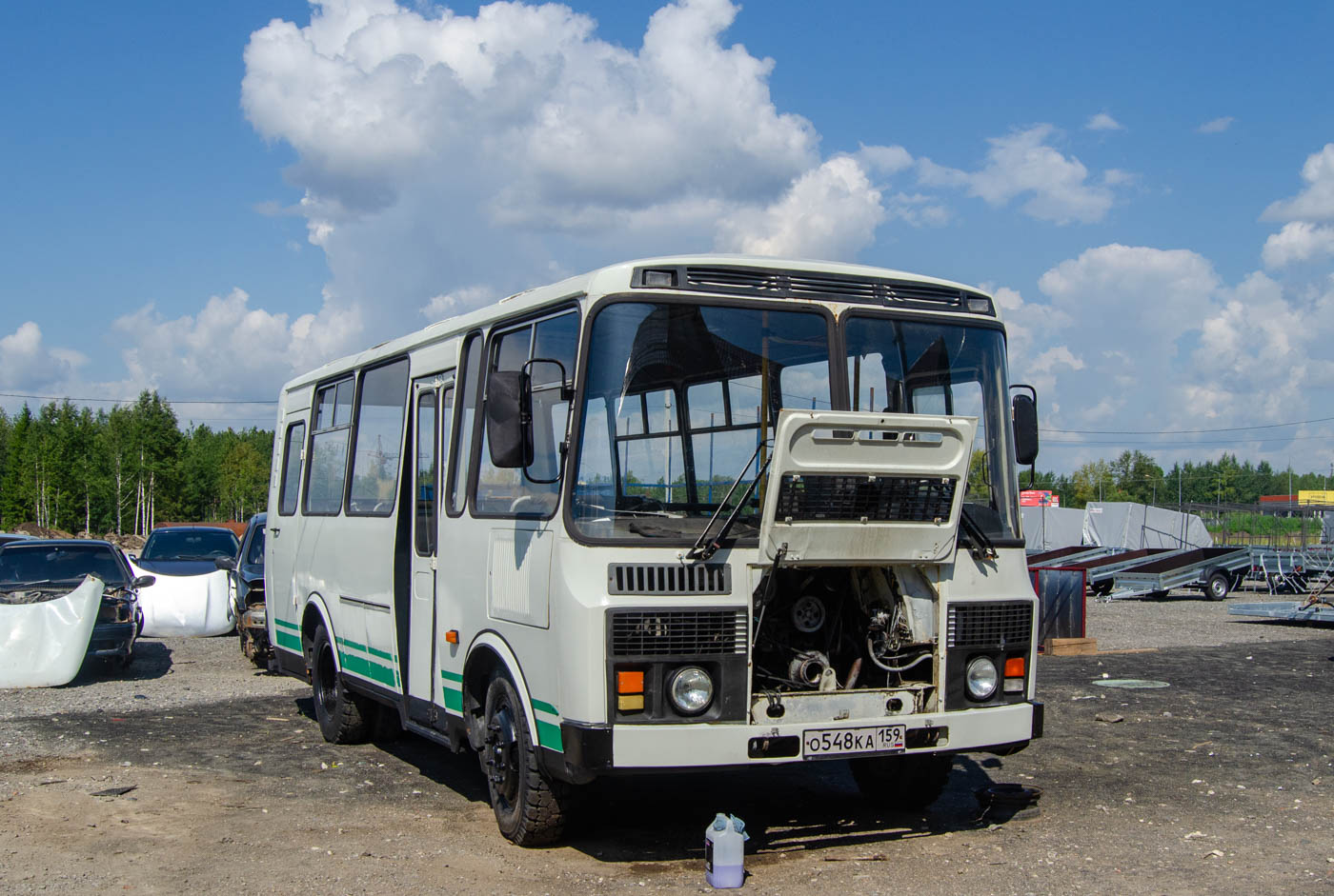 Пермский край, ПАЗ-32053 № О 548 КА 159