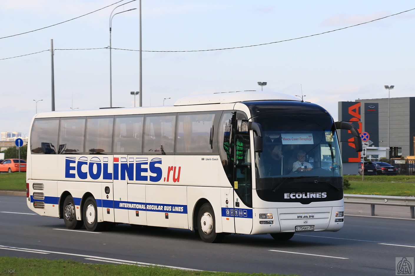 Saint Petersburg, MAN R08 Lion's Coach L RHC444 L # С 754 КС 39