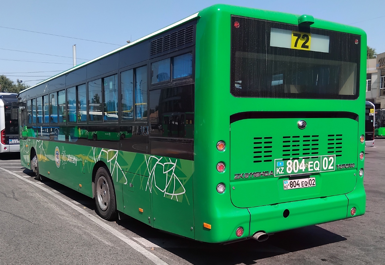 Алматы, Yutong ZK6118HGA (QazTehna) № 804 EQ 02