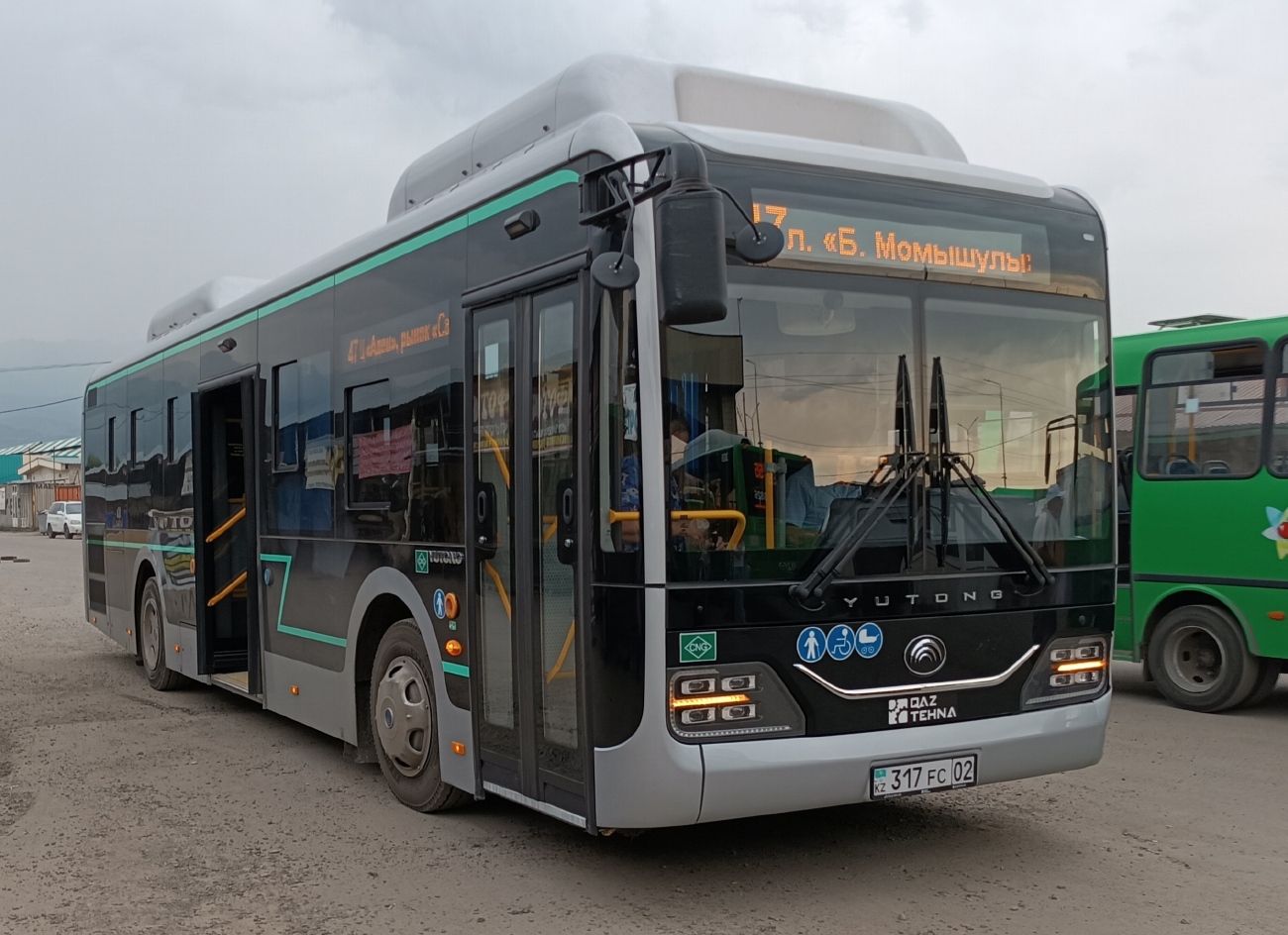 Алматы, Yutong ZK6116HG (QazTehna) № 317 FC 02