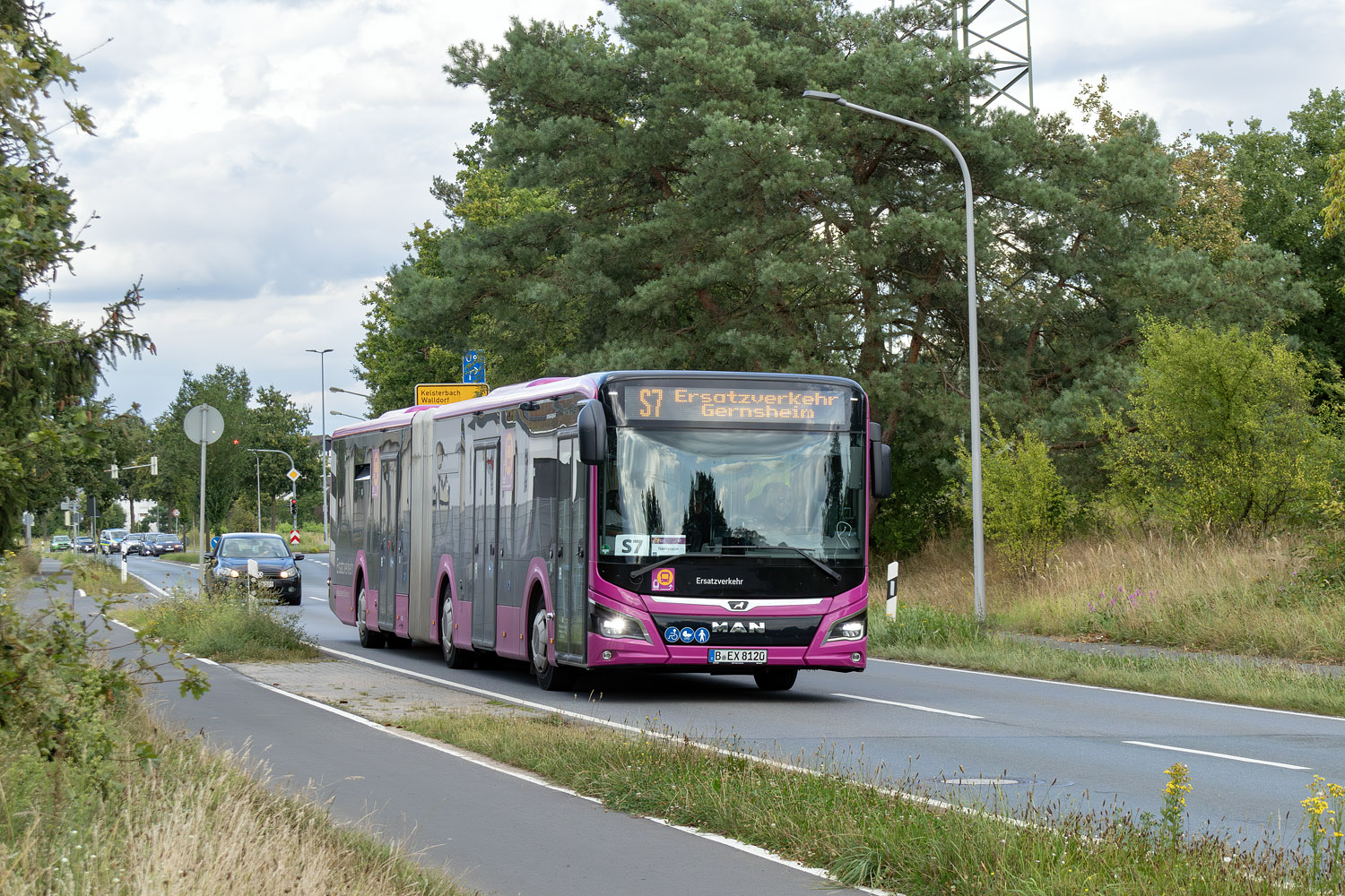 Brandenburg, MAN 18C Lion's City 18 NG360 EfficientHybrid # 812; Hesse — SEV · Riedbahn · Frankfurt am Main <> Mannheim · 15.07.2024 — 14.12.2024