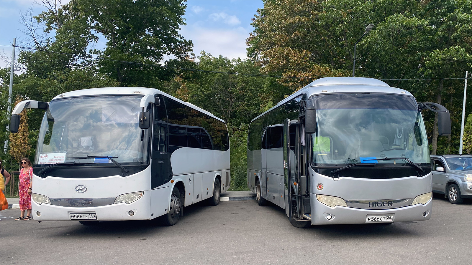 Ростовская область, Higer KLQ6826GQ № М 086 ТК 161; Ставропольский край, Higer KLQ6840Q № Н 566 СТ 26