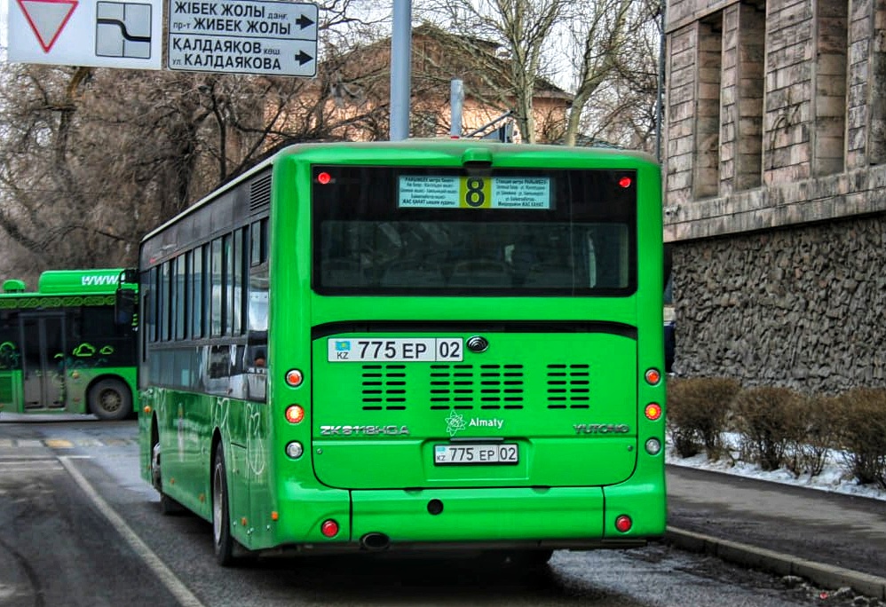 Алматы, Yutong ZK6118HGA (QazTehna) № 775 EP 02