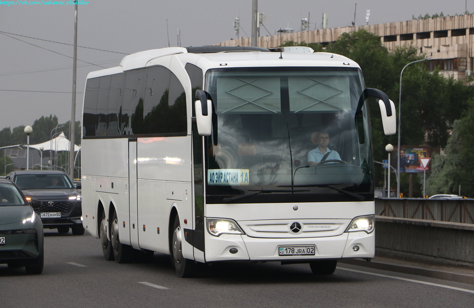 Алматы, Mercedes-Benz Travego II M 16RHD facelift № 178 JRA 02 Алматы, Mercedes-Benz Travego II M 16RHD facelift № 178 JRA 02