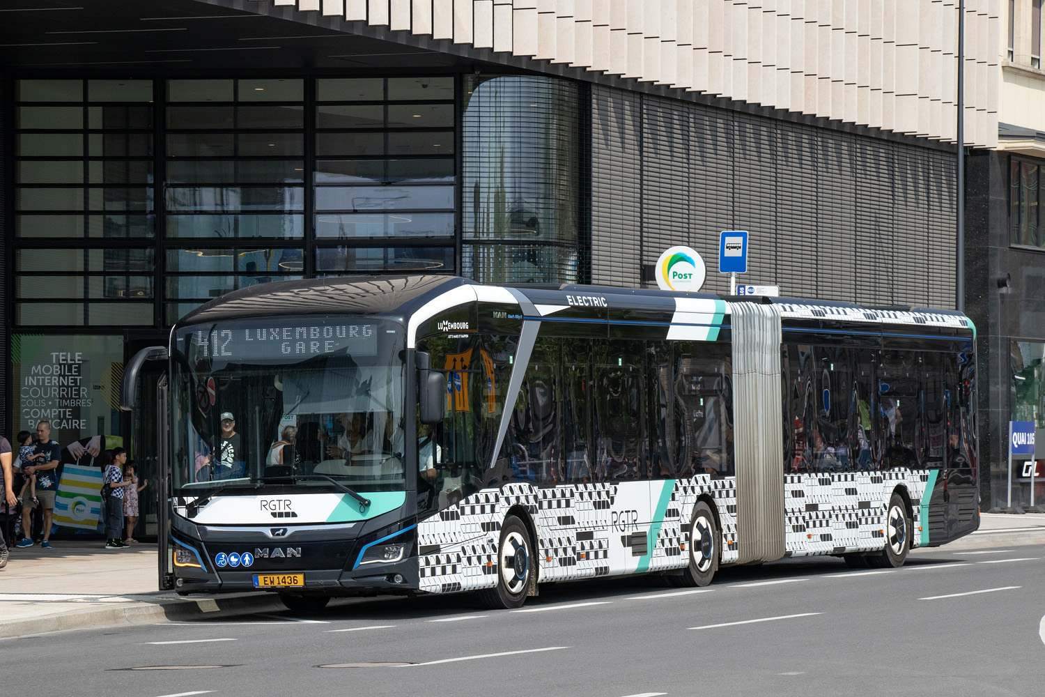 Люксембург, MAN 18C Lion's City 18 E NG734 № EW 1436