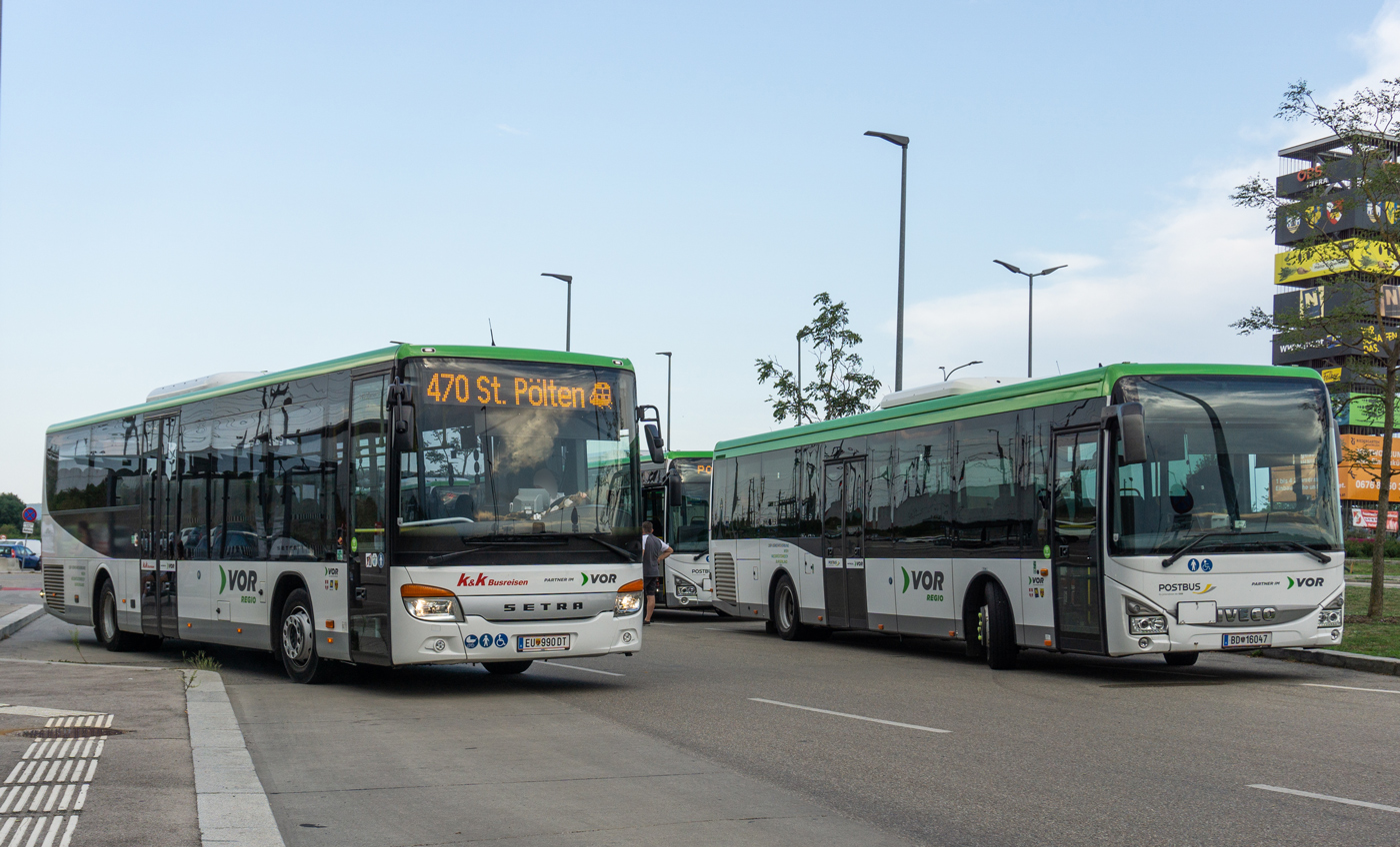 Австрия, Setra S415LE business № EU 990 DT; Австрия, IVECO Crossway LE LINE 12M № BD 16047