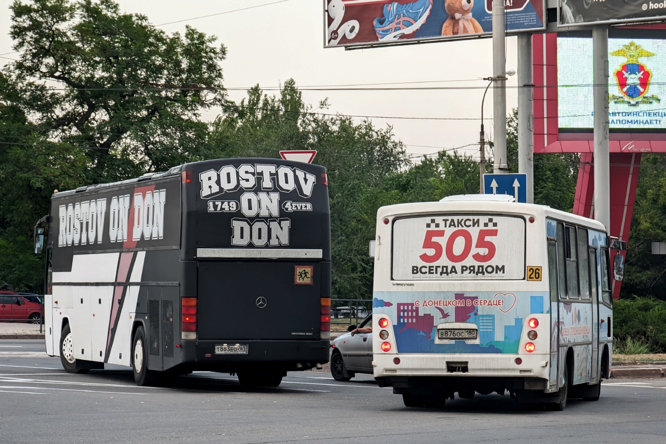 Ростовская область, Ernst Auwärter Eurostar SHD № Т 883 ЕО 761; Донецкая область, ПАЗ-320302-08 "Вектор" № B 876 OC 180