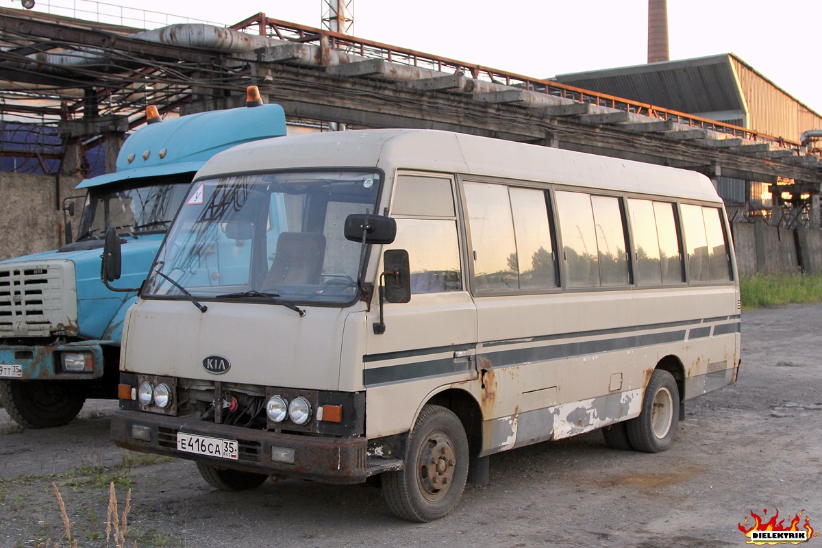 Вологодская область, Kia Combi № Е 416 СА 35