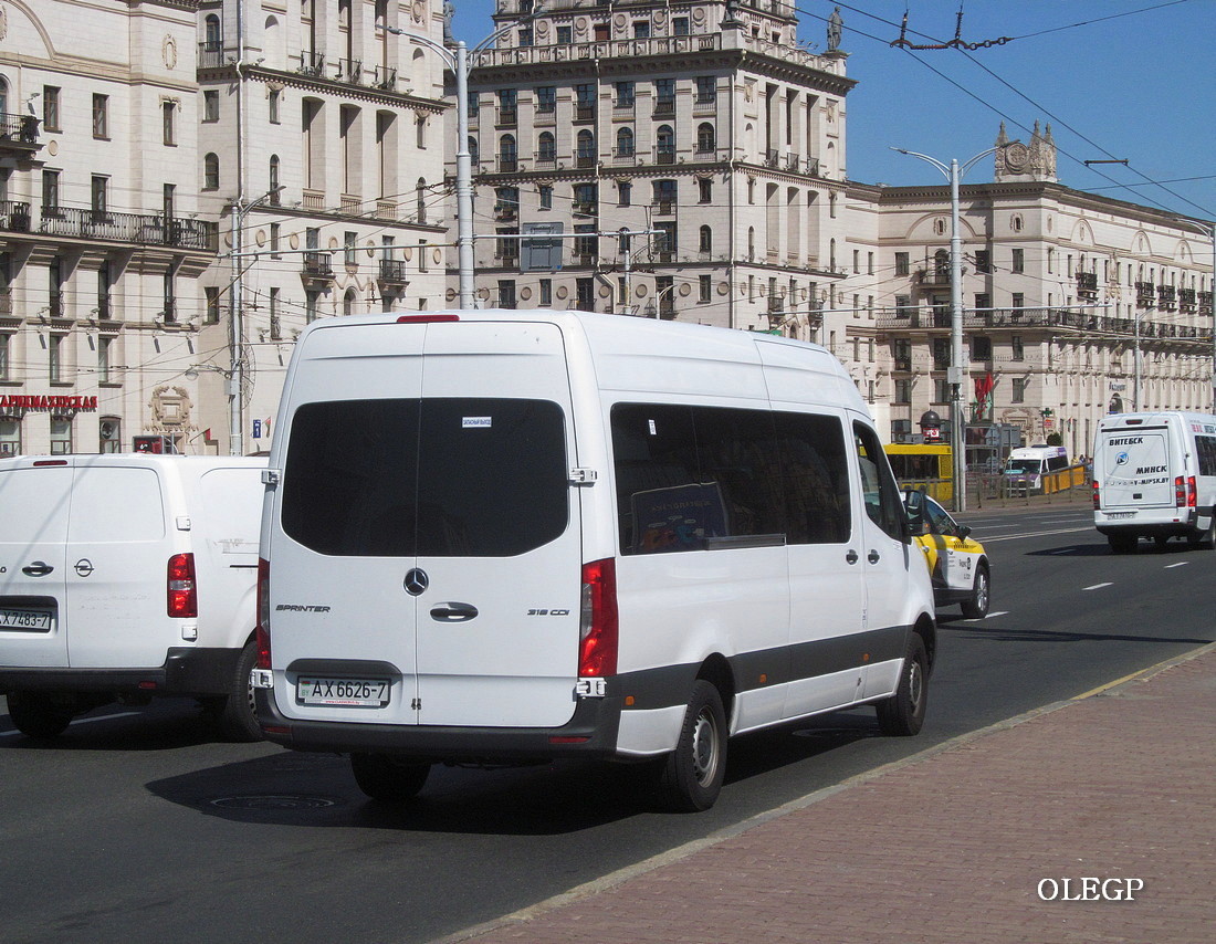 Минск, Mercedes-Benz Sprinter W907 316CDI № АХ 6626-7