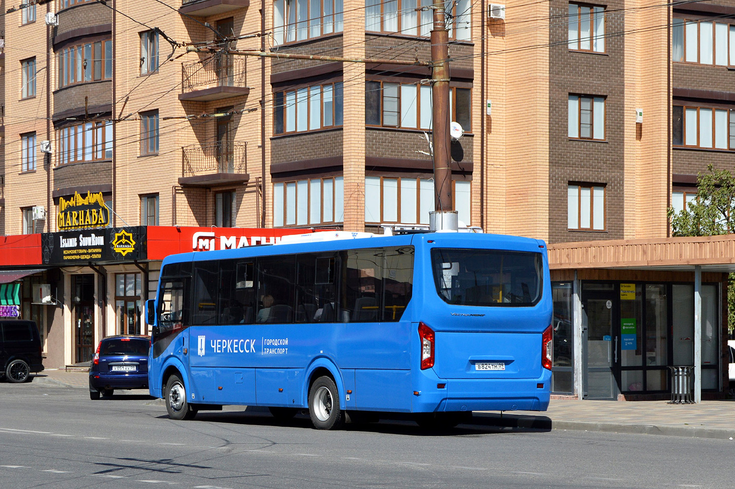 Карачаево-Черкесия, ПАЗ-320415-04 "Vector Next" № В 824 ТМ 09