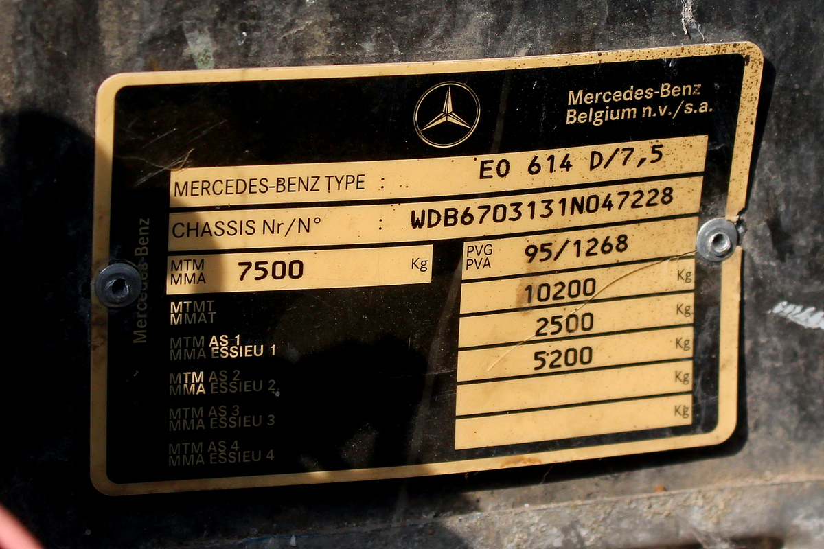 Литва, Mercedes-Benz T2 O614D № GZV 055