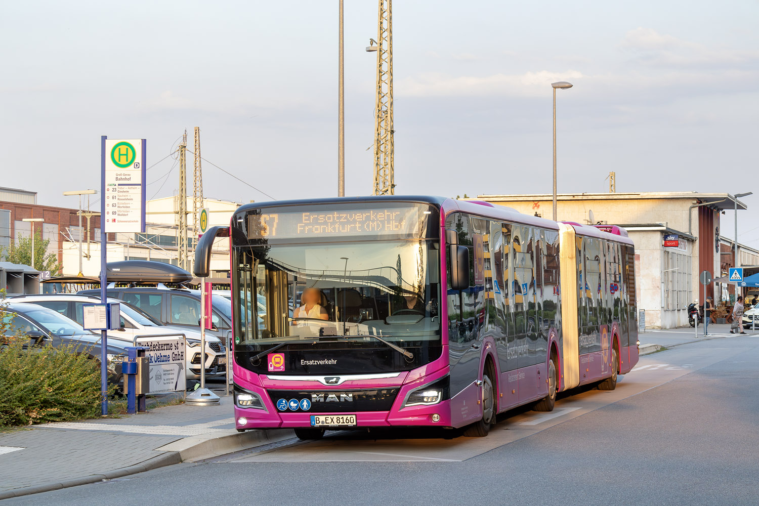 Бранденбург, MAN 18C Lion's City 18 NG360 EfficientHybrid № 816; Гессен — SEV · Riedbahn · Frankfurt am Main <> Mannheim · 15.07.2024 — 14.12.2024