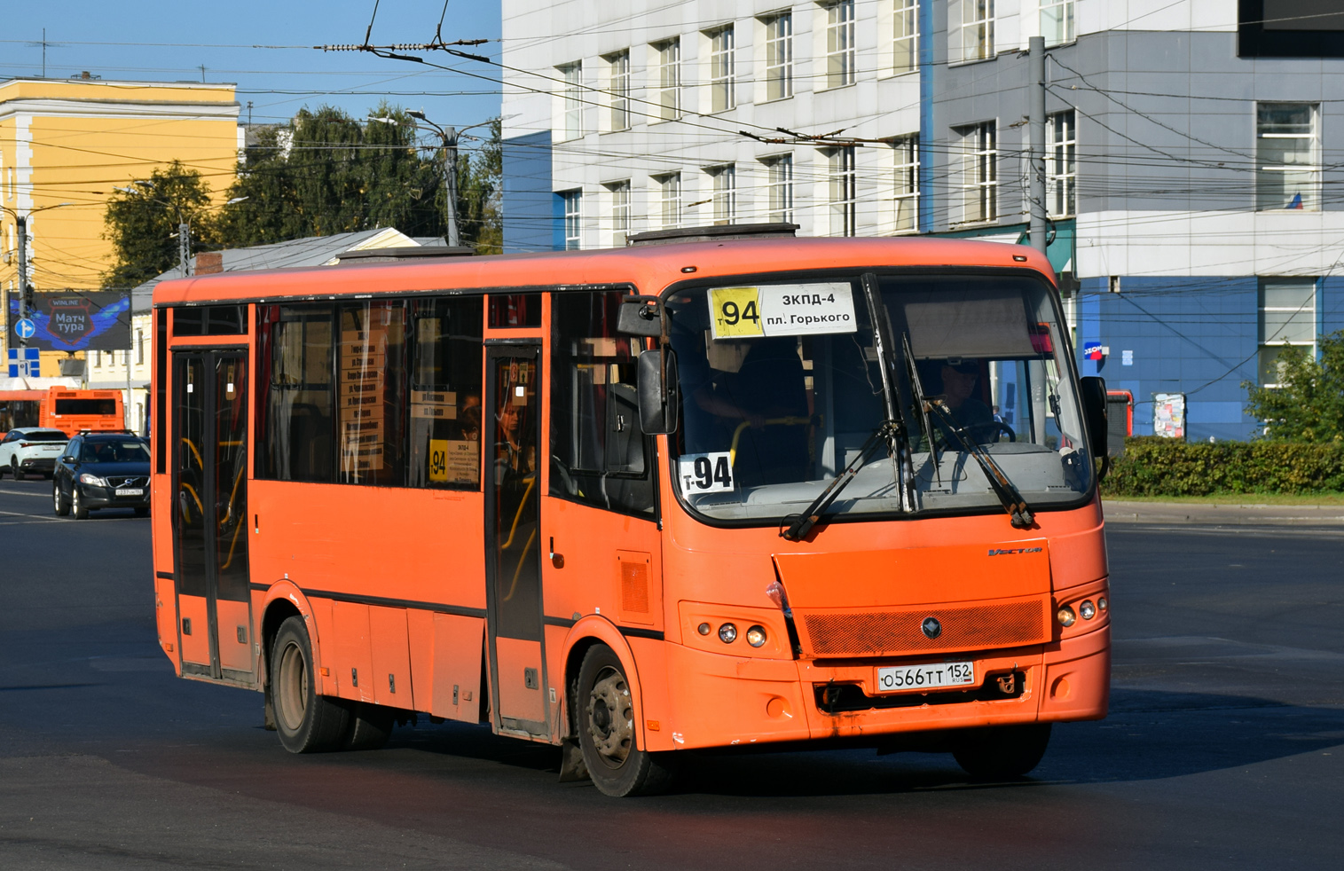 Nizhegorodskaya region, PAZ-320414-04 "Vektor" # О 566 ТТ 152
