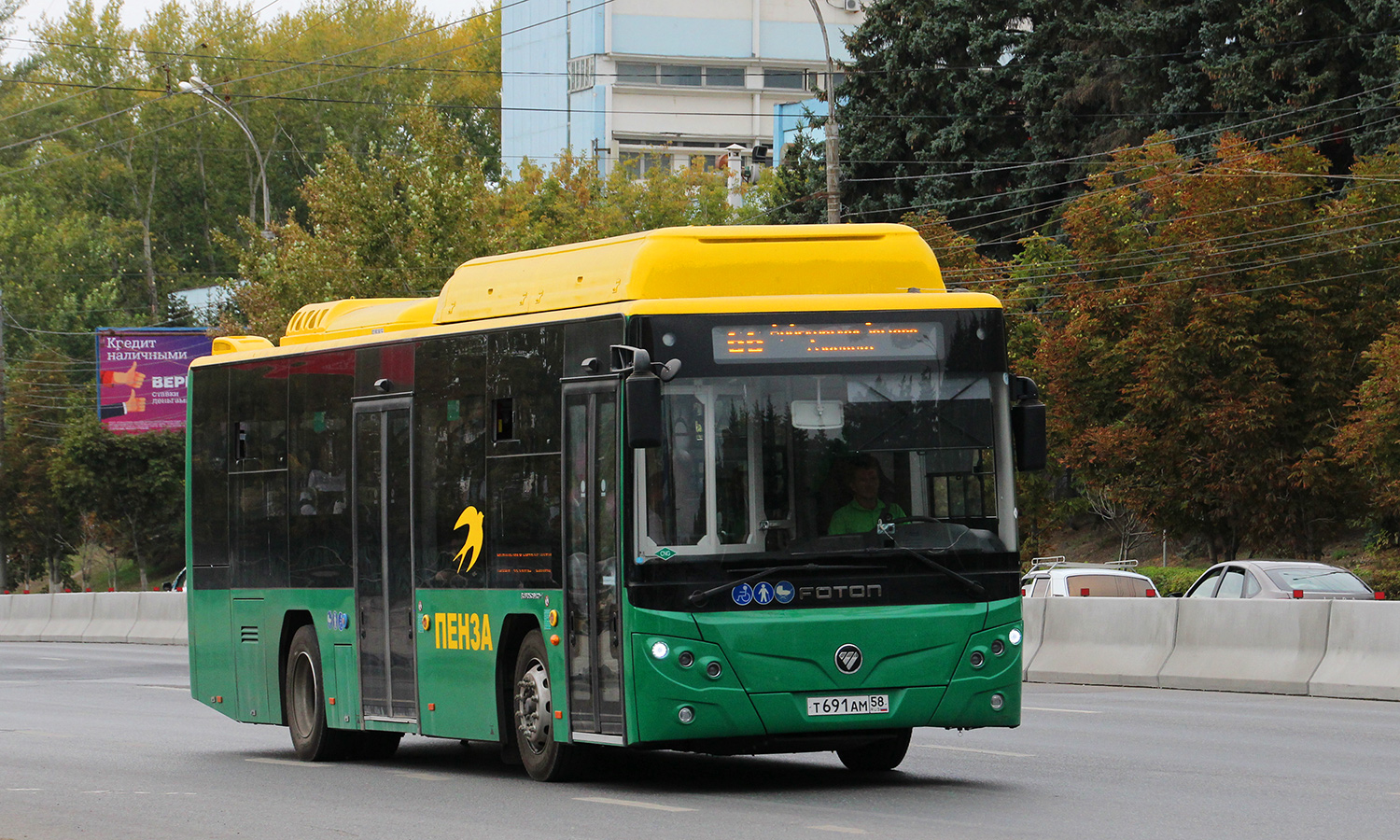 Пензенская область, Foton BJ6105C6MCD-1 № Т 691 АМ 58