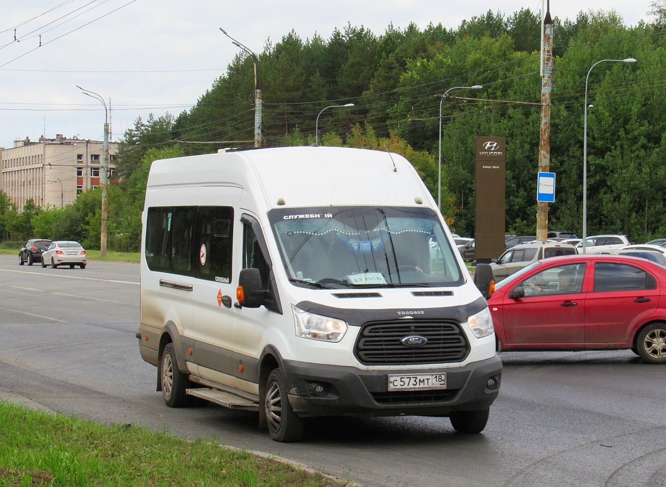 Удмуртия, Ford Transit FBD [RUS] (Z6F.ESG.) № С 573 МТ 18