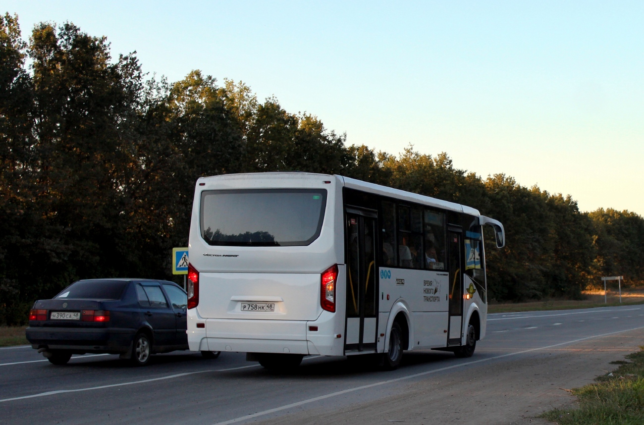 Липецкая область, ПАЗ-320435-04 "Vector Next" № Р 758 НК 48