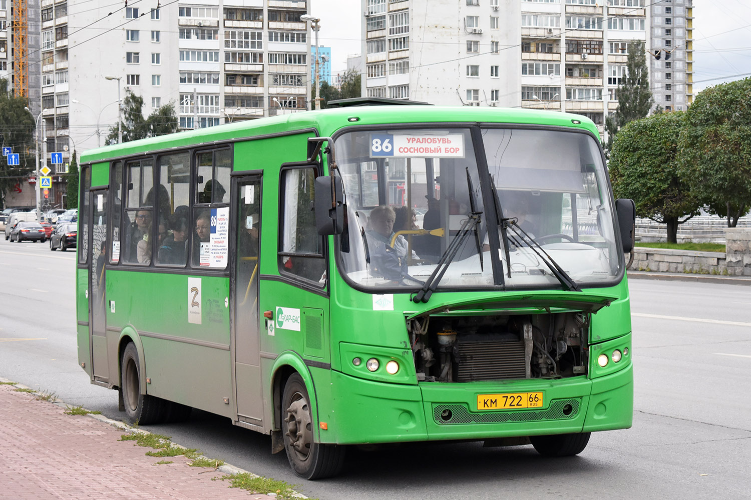 Свердловская область, ПАЗ-320412-14 "Вектор" № КМ 722 66