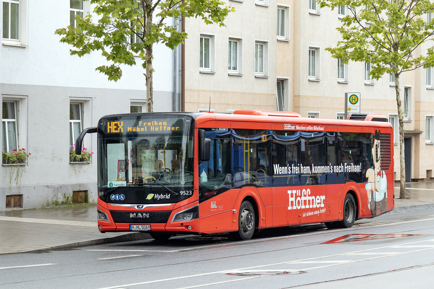 Бавария, MAN 12C Lion's City 12 NL280 EfficientHybrid № 069