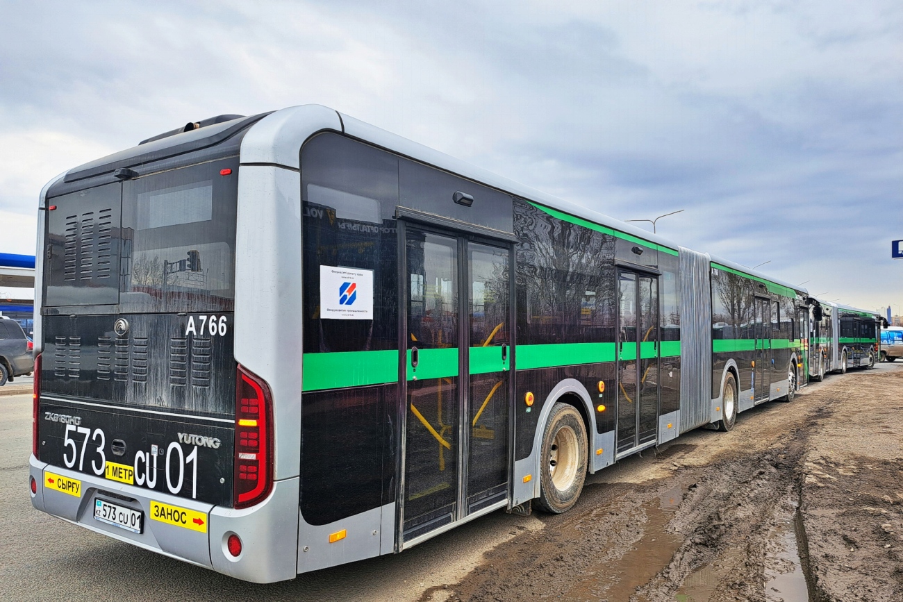 Астана, Yutong ZK6180HG (QazTehna) № A766 Астана, Yutong ZK6180HG (QazTehna) № A766