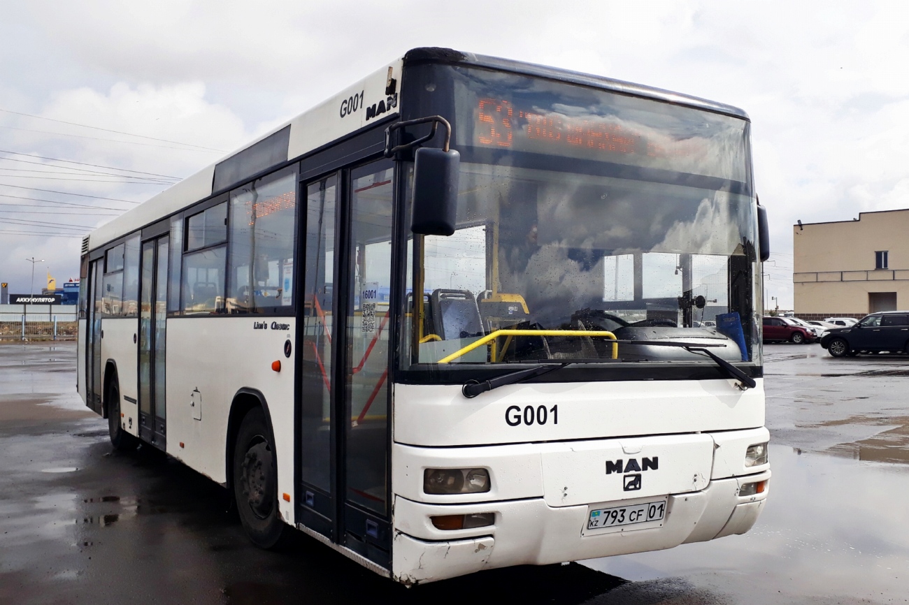 Астана, MAN A74 Lion's Classic SL283 № G001; Астана — Автовокзалы, автостанции, конечные остановки
