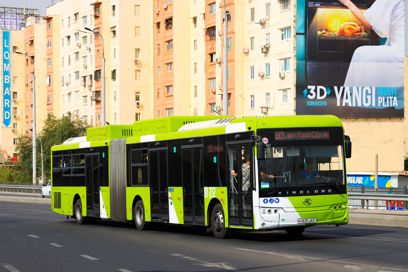 Узбекистан, King Long XMQ6180G № 01212