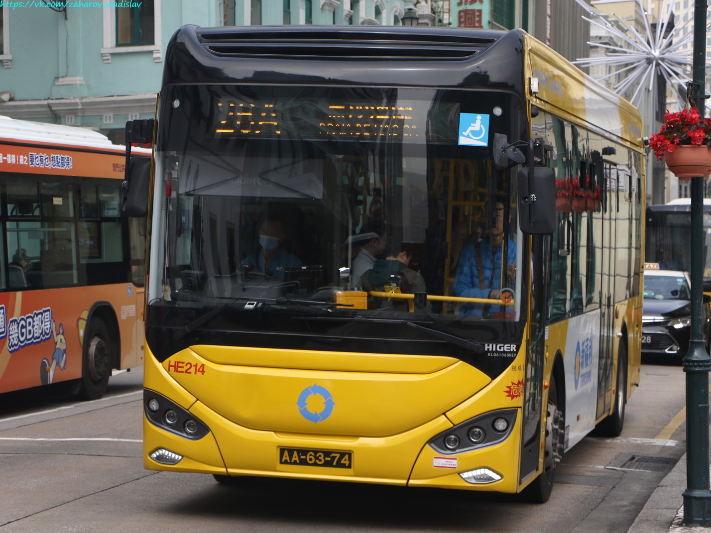 Китай, Higer KLQ6106GHEV № HE214