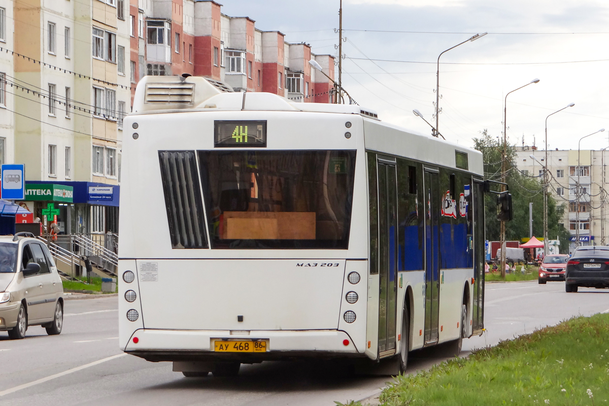 Ханты-Мансийский АО, МАЗ-203.047 № АУ 468 86