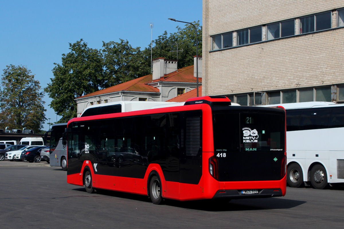 Литва, MAN 12C Lion's City 12 G NL280 EfficientHybrid № 418