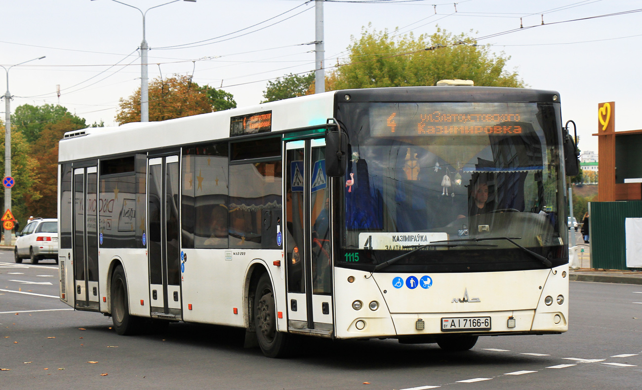 Могилёвская область, МАЗ-203.067 № 1115